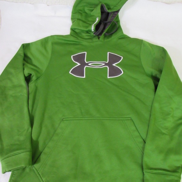 Under Armour Loose Green Mens Sz M Kanga Pocket Hoodie Sweatshirt - Picture 13 of 13